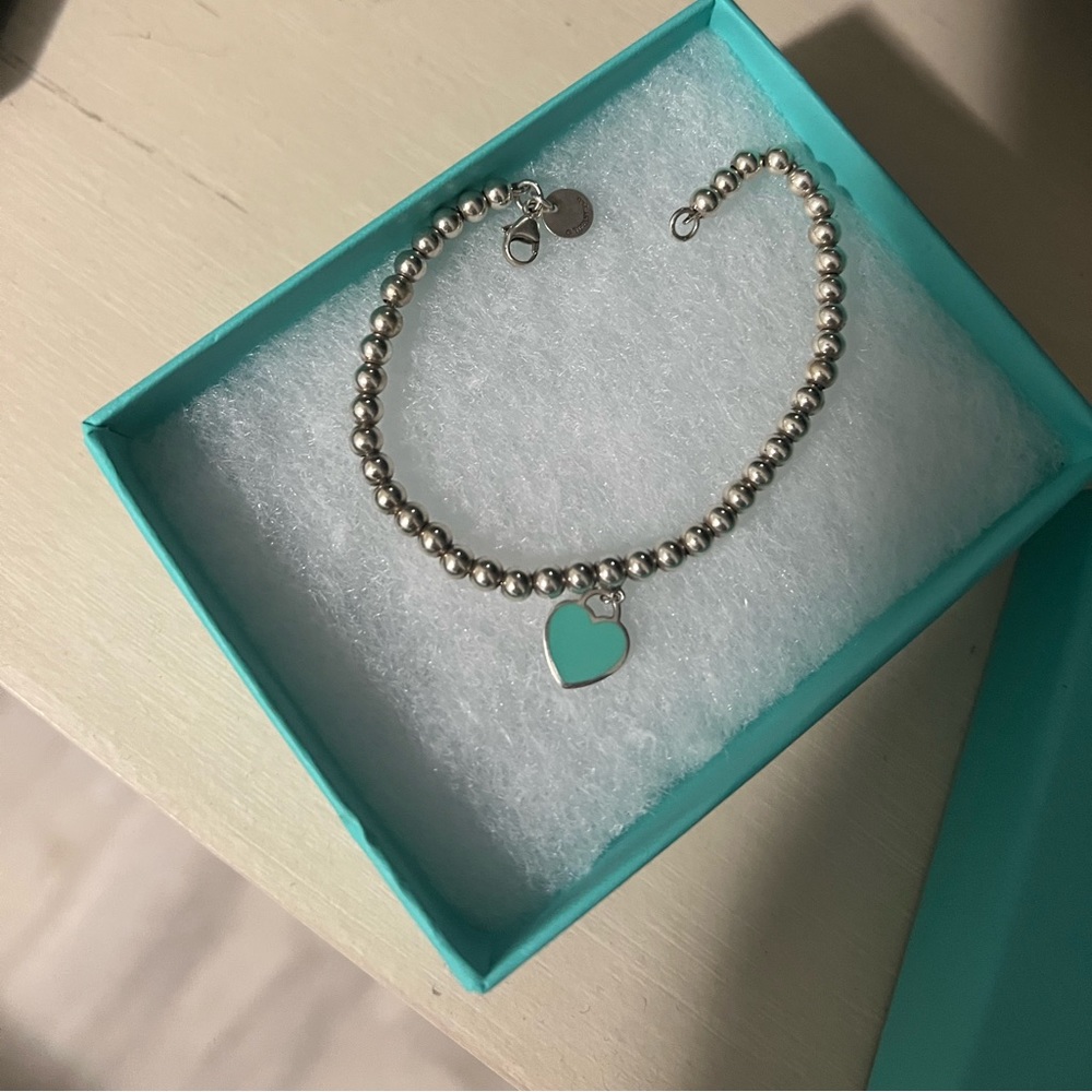 Return to Tiffany Mini Heart Tag Bead Bracelet